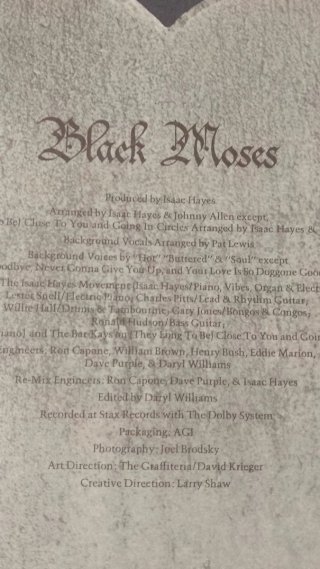 Isaac Hayes Black Moses Vinile