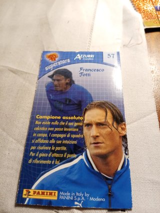 Cartolina Francesco Totti Italia Azzurri