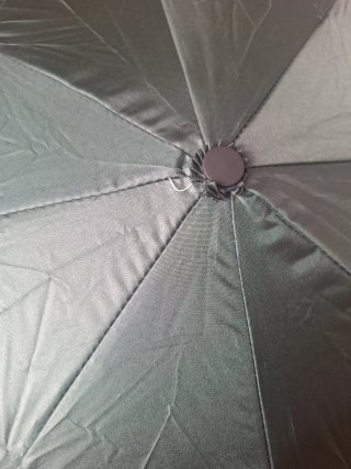 Paraguas plegable verde oscuro