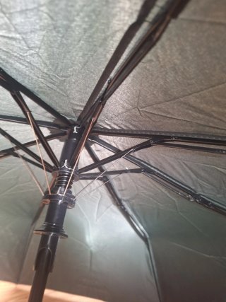 Paraguas plegable verde oscuro