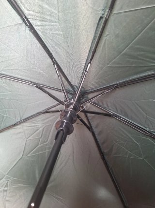 Paraguas plegable verde oscuro