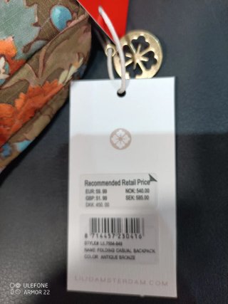 Mochila Lilio Amsterdam plegable e impermeable