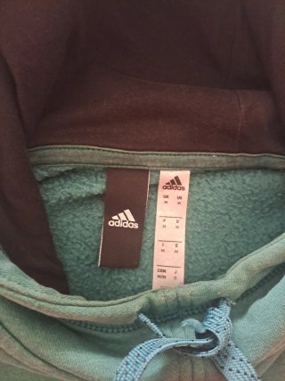 Sudadera Adidas Verde, Blanca y Negra