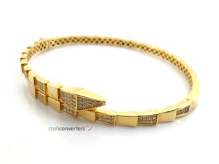 pulsera oro 18k con piedra con circonita