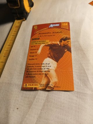 Cartina Calciatore Alessandro Altobelli Italia