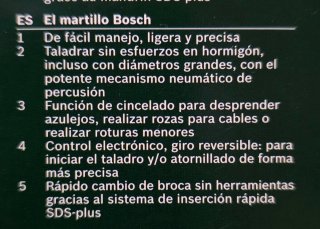 BOSCH Martillo Perforador PBH 2100 RE