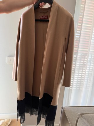 Capa MaxMara Beige y Negro Talla Única