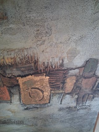 Cuadro Abstract impasto texture de 121x91