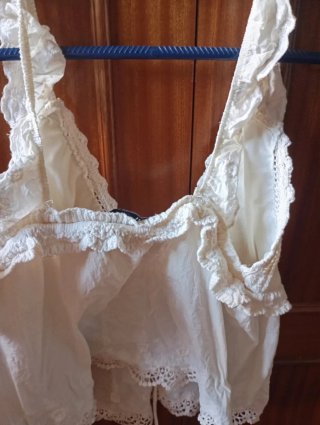 Top Zara Mujer Blanco Talla S