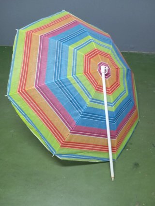 Sombrilla de playa multicolor