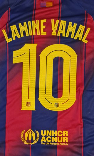 Camiseta lamine yamal Barsa