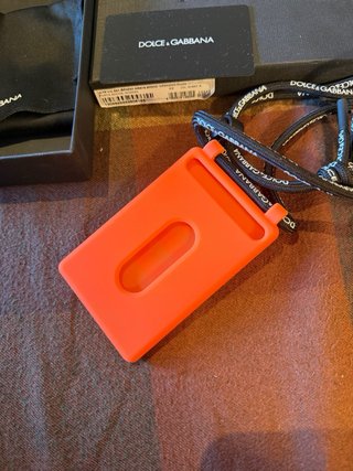Tarjetero Dolce & Gabbana Arancione porta Badge Gomm