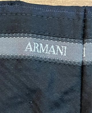 Traje Armani Collezioni Negro Rayas Hombre