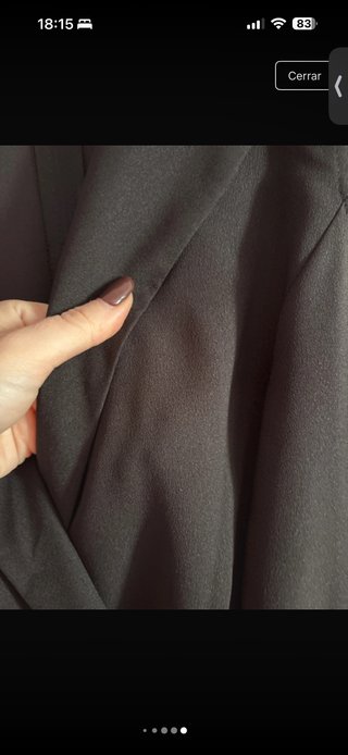 Vestido tipo americana negro