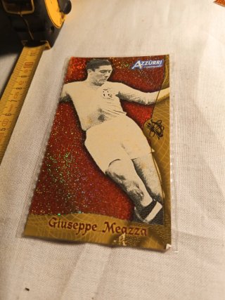 Cartolina Giuseppe Meazza Azzurri