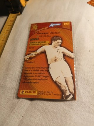 Cartolina Giuseppe Meazza Azzurri