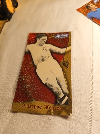 Cartolina Giuseppe Meazza Azzurri