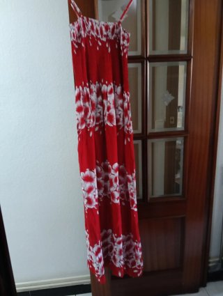 Vestido largo estampado floral talla 44-48