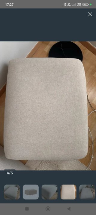Puff Kave Home BLOK beige