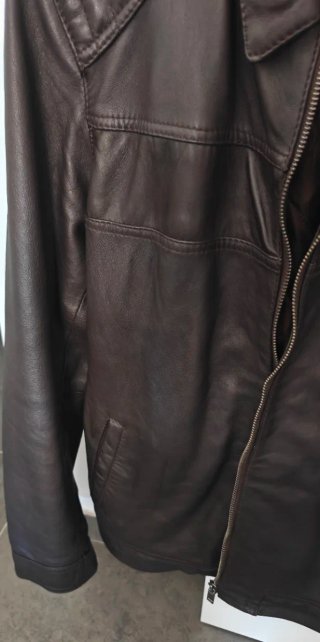 Chyston Cazadora Piel Marrón Talla XL