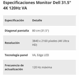 Monitor Dell Plus S3225QS 31.5'' 4K 120Hz HDR10