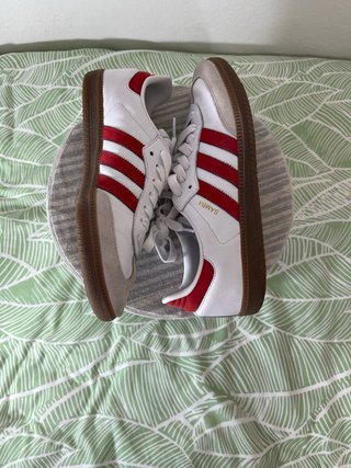 Adidas Samba Blancas y Rojas