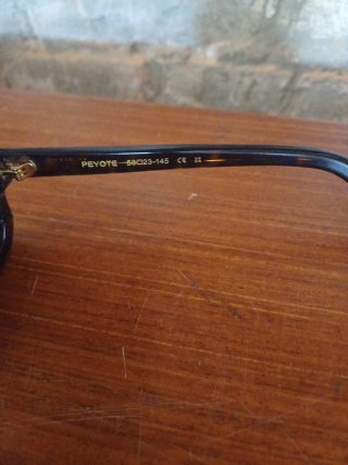 Gafas de sol diseño diamante marrón