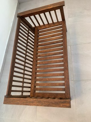 Sofá de exterior de teca