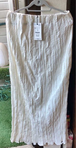Vestido palabra de honor blanco talla M