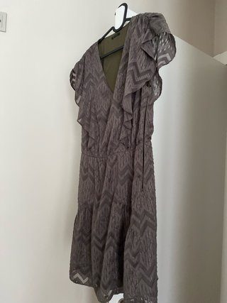 Vestido IKKS verde militar