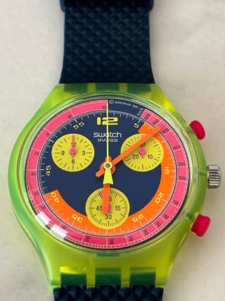 Swatch Chrono Grand Prix 1991 NOS km/h Variant
