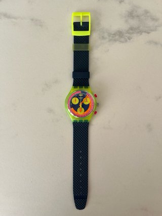 Swatch Chrono Grand Prix 1991 NOS km/h Variant