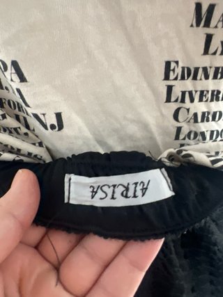 Falda larga negra de verano
