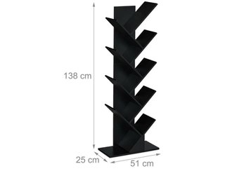 URGE VENTA Estantería 9 niveles madera negra