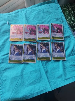 8 Cartas One Piece TCG: 4 Rosinante y 4 Doflamingo
