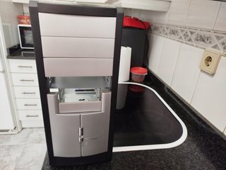 Caja ATX PC Negra y Plateada