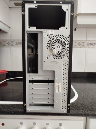 Caja ATX PC Negra y Plateada