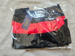 Bañador Polo Ralph Lauren Negro y Rojo