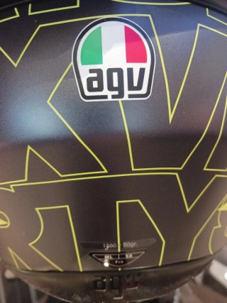 Casco AGV K1 Talla ML Negro y Amarillo