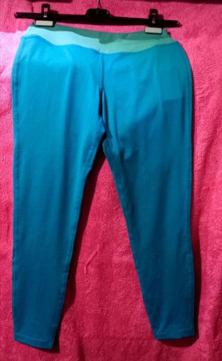 Calças Leggings mo ACTIVE Duplo Azul/Verde
