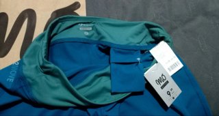 Calças Leggings mo ACTIVE Duplo Azul/Verde