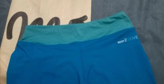 Calças Leggings mo ACTIVE Duplo Azul/Verde
