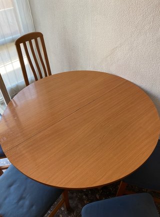 Mesa Comedor Redonda Madera + 6 Sillas