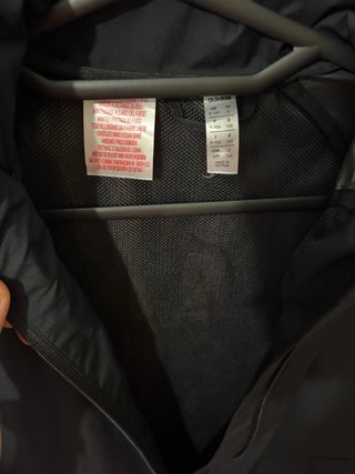 Chaqueta Adidas Negra Casi Nueva Bolsillos Cremall