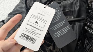 Trench Studio ID Zach Coat Piel Negro T.M