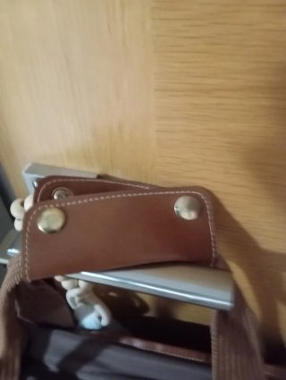 Bolsa de viaje amplia marrón