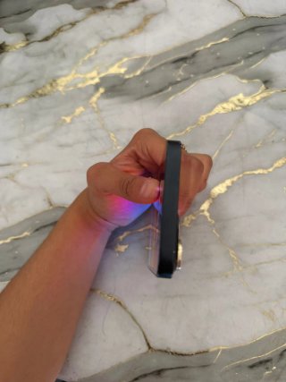 iPhone Negro con Funda de cámara blillante