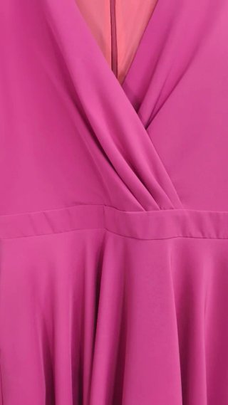 Vestido evento fucsia