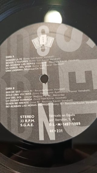 LP BB Sin Sed - Sed de Sed (1989) Tres Cipreses NM