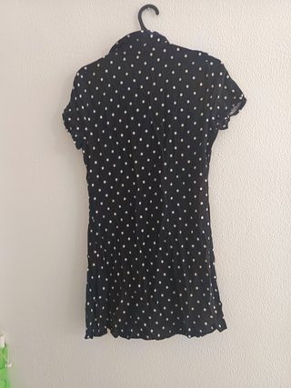 Talla M Vestido playero Lefties lunares negro